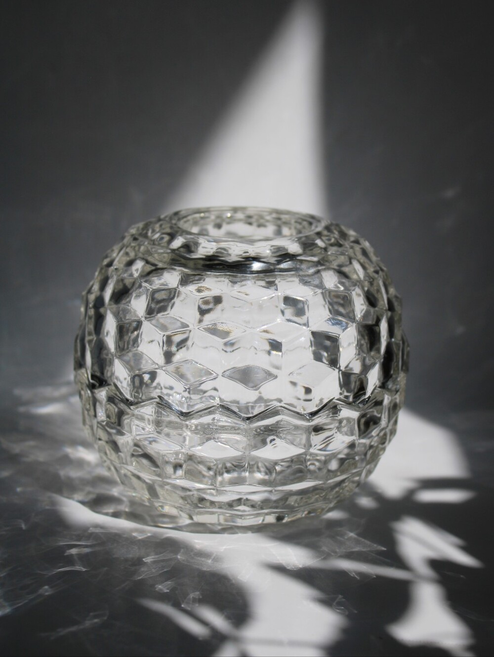 FOSTORIA Clear Glass FAIRY LAMP